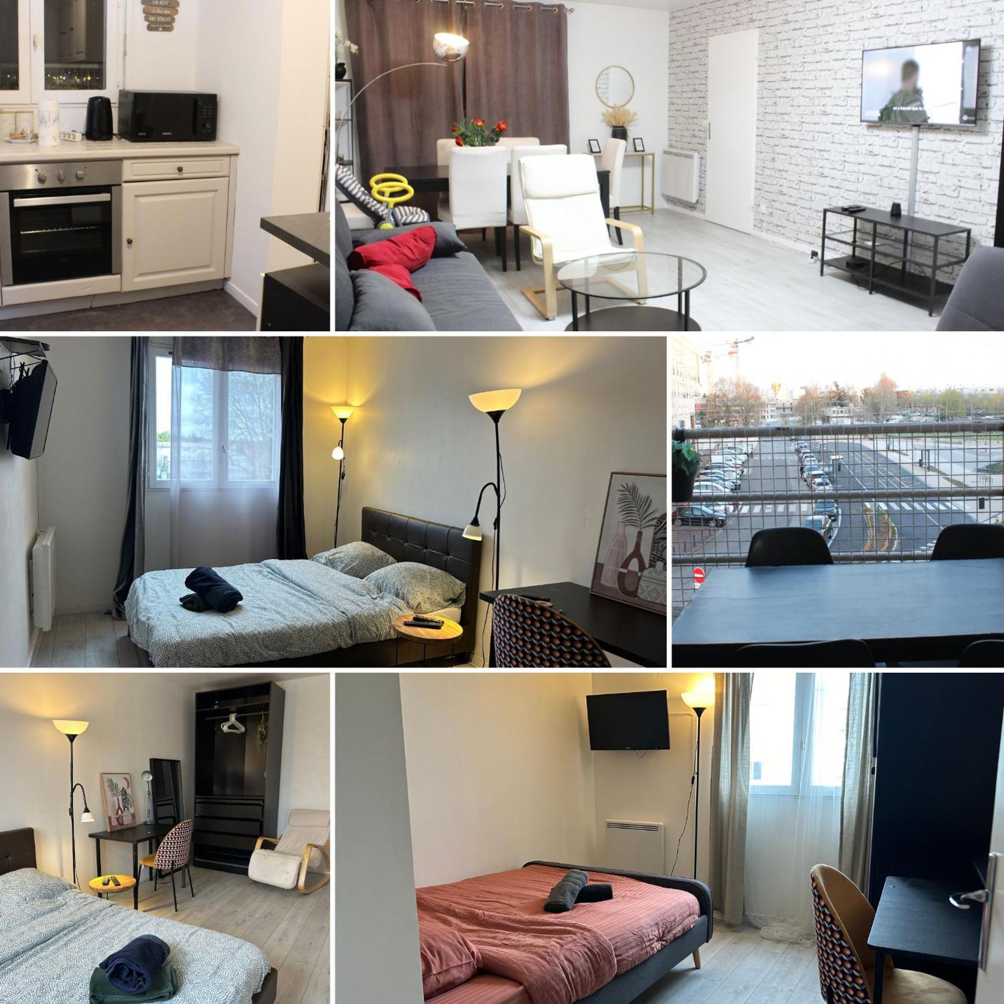 Appartement - Proche Rer - 2 Chambres & 4 Lits Double - Paris Orly Courcouronnes Exteriör bild